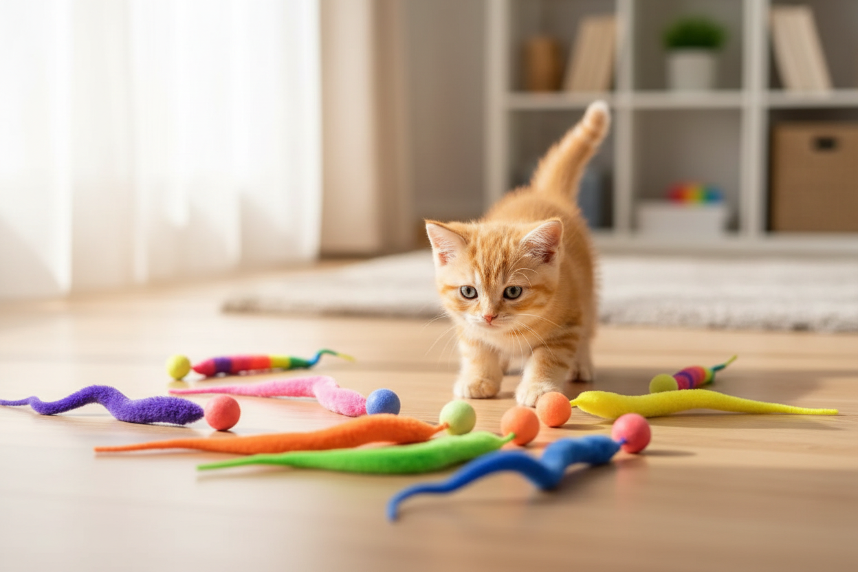 Cat Worm Toy Hero Banner